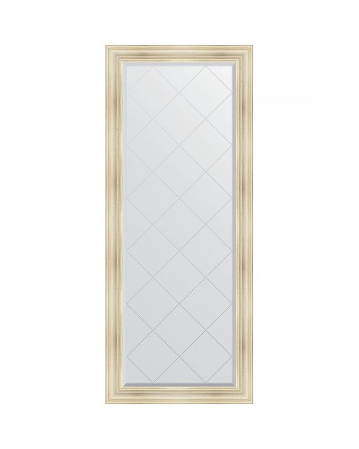 Зеркало Evoform Exclusive-G Floor 204х84 BY 6328 с гравировкой в багетной раме - Травленое серебро 99 мм