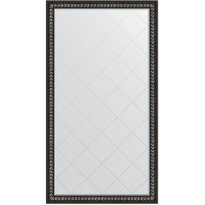 Зеркало Evoform Exclusive-G Floor 199х110 BY 6348 с гравировкой в багетной раме - Черный ардеко 81 мм