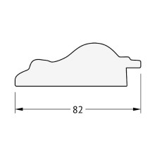 Зеркало Evoform Exclusive-G Floor 200х110 BY 6350 с гравировкой в багетной раме - Старый гипс 82 мм