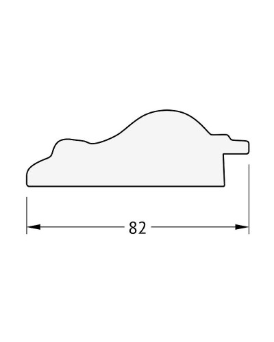Зеркало Evoform Exclusive-G Floor 200х110 BY 6350 с гравировкой в багетной раме - Старый гипс 82 мм