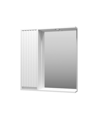 BALATON - 75 Зеркало-шкаф левый, белый