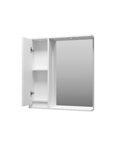 BALATON - 75 Зеркало-шкаф левый, белый