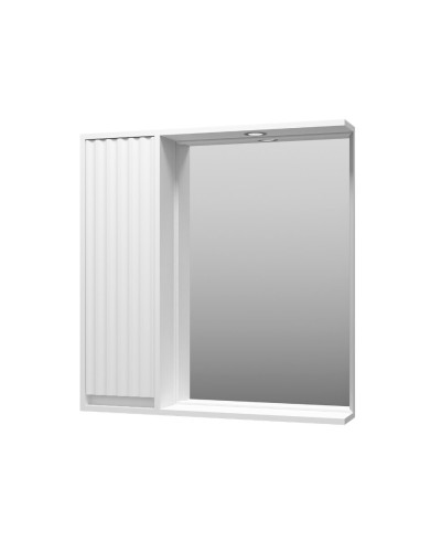 BALATON - 80 Зеркало-шкаф левый, белый