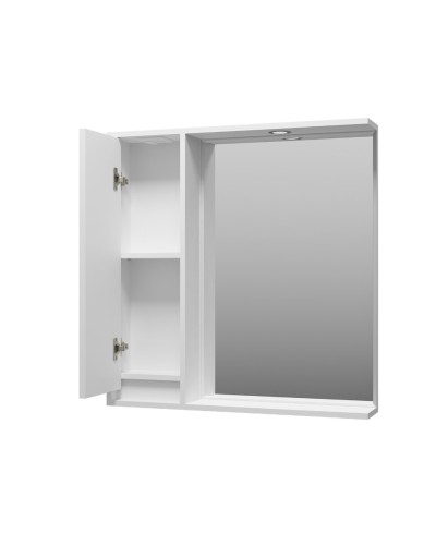 BALATON - 80 Зеркало-шкаф левый, белый