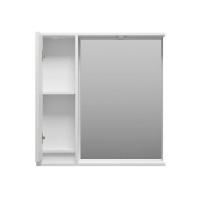 BALATON - 80 Зеркало-шкаф левый, белый