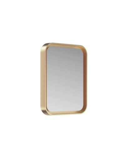 MERCURY - Зеркало 600х800 прямоуг. Rettangolo 6 (золото янтарь) нейтр.св. сенсор на зеркале