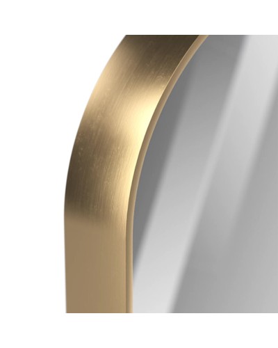 PLUTO - Зеркало 600х600 круглое Nimbus 6 (золото янтарь) нейтр.св. сенсор на зеркале