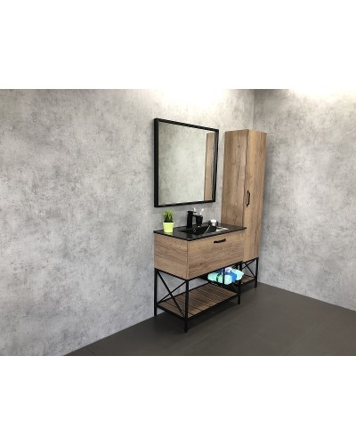 Зеркало Comforty Бредфорд 90 00004147988 Черное