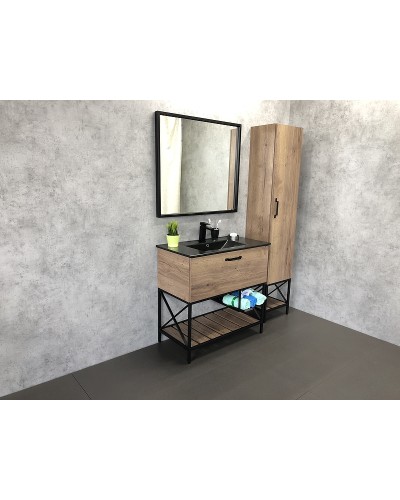 Зеркало Comforty Бредфорд 90 00004147988 Черное