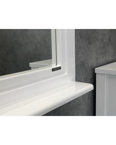 Зеркало Comforty Павия 100 00004147986 Белый глянец