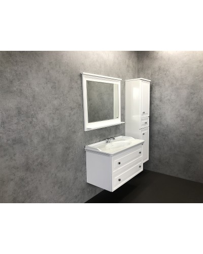 Зеркало Comforty Феррара 100 00004147993 Белый глянец