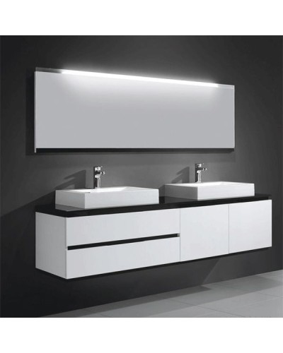 Зеркало Orans BC-6023-1800 6023180З с подсветкой Черное Белое