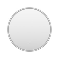 PLUTO - Зеркало 600х600 круглое Nimbus 6 (платина) нейтр.св. сенсор на зеркале
