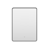 MERCURY - Зеркало 600х800 прямоуг. Rettangolo 6 (платина) нейтр.св. сенсор на зеркале