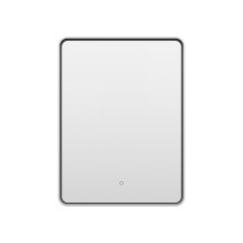 MERCURY - Зеркало 600х800 прямоуг. Rettangolo 6 (платина) нейтр.св. сенсор на зеркале