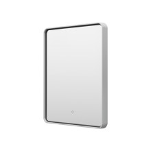 MERCURY - Зеркало 600х800 прямоуг. Rettangolo 6 (платина) нейтр.св. сенсор на зеркале