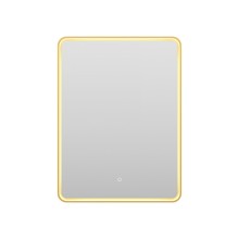 MERCURY - Зеркало 600х800 прямоуг. Rettangolo 6 (золото янтарь) нейтр.св. сенсор на зеркале