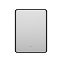 MERCURY - Зеркало 600х800 прямоуг. Rettangolo 6 (черный) нейтр.св. сенсор на зеркале