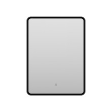 MERCURY - Зеркало 600х800 прямоуг. Rettangolo 6 (черный) нейтр.св. сенсор на зеркале