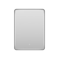 MERCURY - Зеркало 600х800 прямоуг. Rettangolo 6 (черный) нейтр.св. сенсор на зеркале