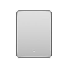 MERCURY - Зеркало 600х800 прямоуг. Rettangolo 6 (черный) нейтр.св. сенсор на зеркале