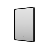 MERCURY - Зеркало 600х800 прямоуг. Rettangolo 6 (черный) нейтр.св. сенсор на зеркале