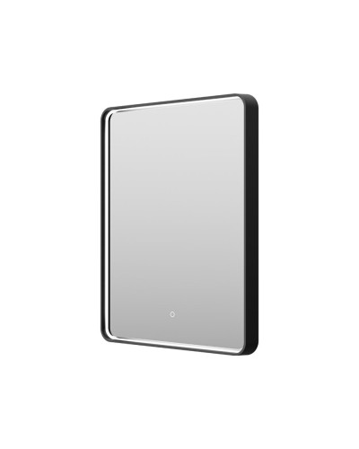 MERCURY - Зеркало 600х800 прямоуг. Rettangolo 6 (черный) нейтр.св. сенсор на зеркале