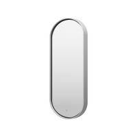 SATURN - Зеркало 500х1150 овальное Drom 1 (платина) нейтр.св. сенсор на зеркале