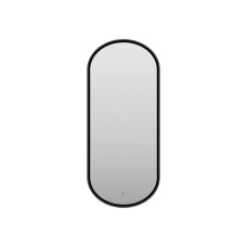 SATURN - Зеркало 500х1150 овальное Drom 1 (черный) нейтр.св. сенсор на зеркале