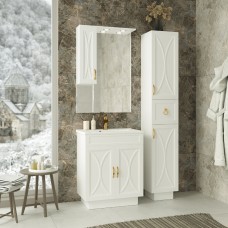 Амбра - 70 зеркало-шкаф лев. (свет)