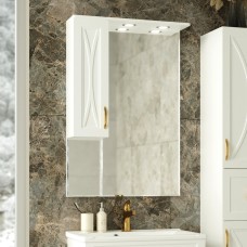 Амбра - 70 зеркало-шкаф лев. (свет)