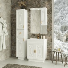 Амбра - 70 зеркало-шкаф прав. (свет)