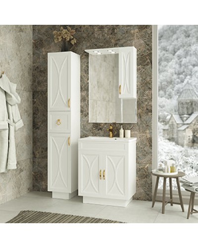 Амбра - 70 зеркало-шкаф прав. (свет)