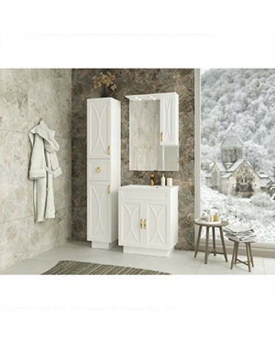 Амбра - 70 зеркало-шкаф прав. (свет)