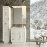 Амбра - 80 зеркало-шкаф прав. (свет)