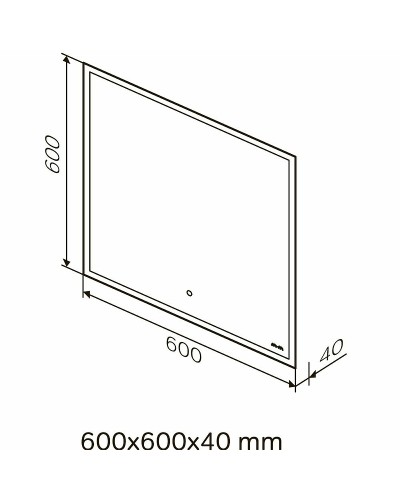 Зеркало AM.PM Spirit v2.0 60 M71AMOX0601SA с подогревом с подсветкой и сенсорным выключателем