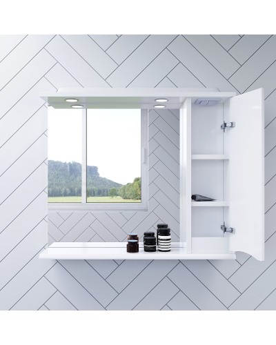 Зеркало со шкафом AM.PM Like 65 R M80MPR0651WG с подсветкой Белый