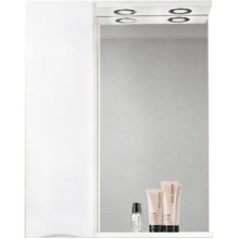 Зеркало со шкафом BelBagno MARINO-SPC-800/750-1A-BL-P-L 80 с подсветкой Bianco Lucido