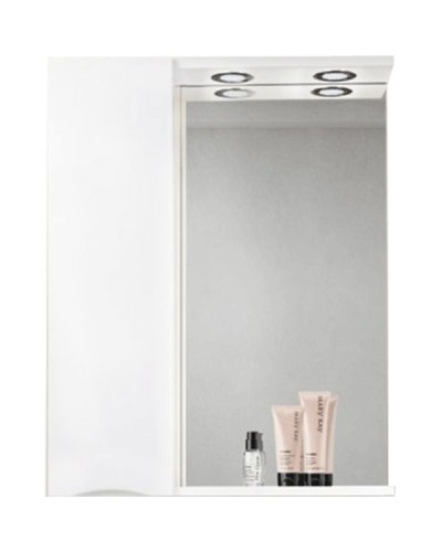 Зеркало со шкафом BelBagno MARINO-SPC-800/750-1A-BL-P-L 80 с подсветкой Bianco Lucido