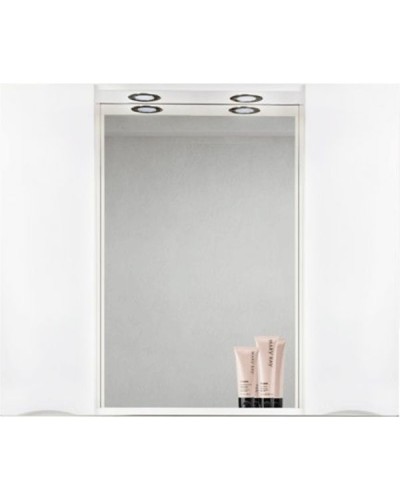 Зеркало со шкафом BelBagno MARINO-SPC-1200/750-2A-BL-P 120 с подсветкой Bianco Lucido