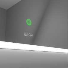 Зеркало Owl 1975 Skansen 80 OWLM200500 с LED подсветкой с сенсорным выключателем