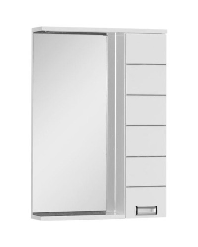 Зеркало со шкафом Aquanet Доминика 60 171918 с подсветкой R Белое