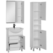 Зеркало со шкафом Aquanet Доминика 60 171918 с подсветкой R Белое