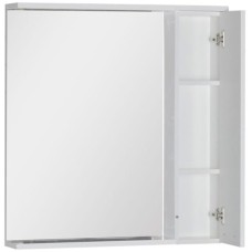 Зеркало со шкафом Aquanet Доминика 80 171081 с подсветкой R Белое