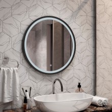 АЛЬФЕРАЦ - D600 Зеркало Led, с сенс. на зеркале, холодная подсветка, б/подогрева (Стайл ЗЛП1016)