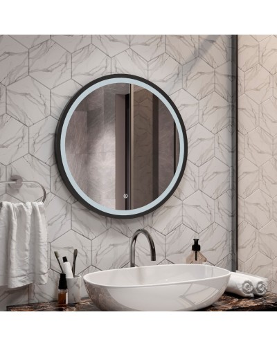 АЛЬФЕРАЦ - D600 Зеркало Led, с сенс. на зеркале, холодная подсветка, б/подогрева (Стайл ЗЛП1016)