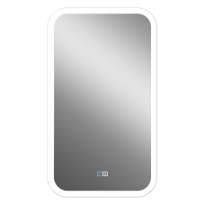 МИРАХ - 400х700 Зеркало Led, с сенс. на зеркале, холодная подсветка, с подогревом (Мини ЗЛП852)