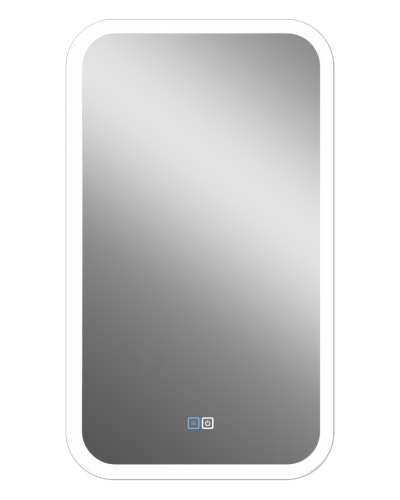 МИРАХ - 400х700 Зеркало Led, с сенс. на зеркале, холодная подсветка, с подогревом (Мини ЗЛП852)