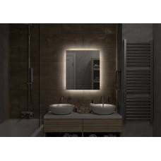 НЕМБУС - 600х700 Зеркало Led, ореол с бесконт.сенс., холод.подсветка с подогревом (Треже ЗЛП542)