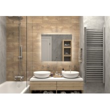 НЕМБУС - 800х700 Зеркало Led, ореол с бесконт.сенс., холод.подсветка с подогревом (Треже ЗЛП534)